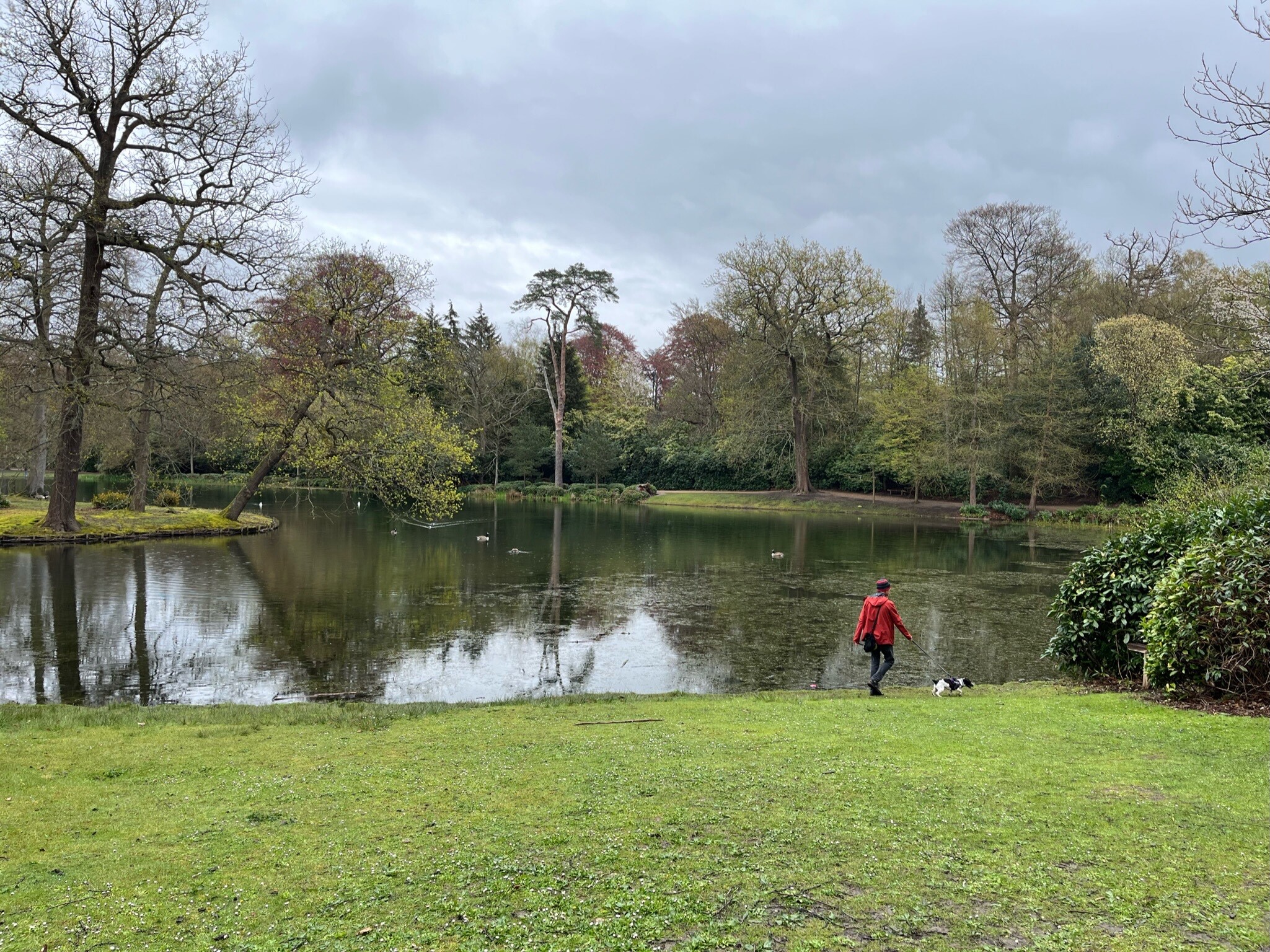 At Claremont Landscape Garden meeting more new humans